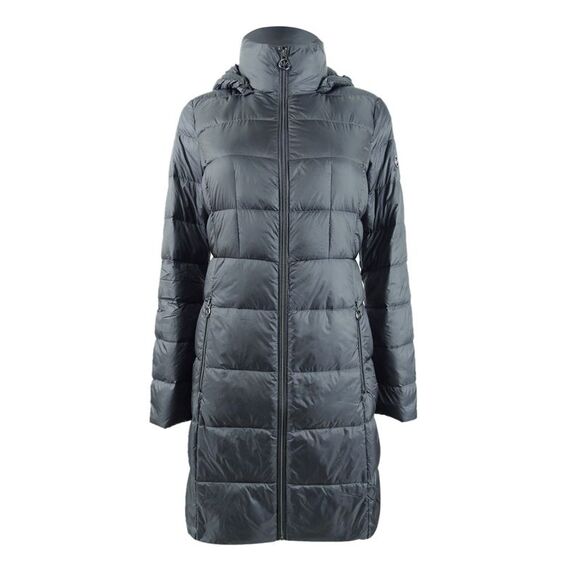 Michael Michael Kors Women's Hooded Long Packable Down Puffer Coat XXS, Charcoal - Picture 1 of 3